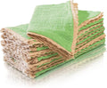 Fingercraft Dinner Cloth Napkin Cotton Muslin Double Gauze 4 Pack with Classic Lace for Everyday Use, Wedding, Party, Christmas, Easter Napkins Cloth are Pre Shrunk and Good Absorbency Lettuce Green