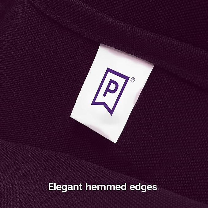Gee Di Moda Round Tablecloth - 90 Inch Eggplant Round Table Cloth for 30 to 60 Inch Round Tables - Heavy Duty Washable Fabric - for Buffet Table, Holiday Party, Dinner, Wedding & Baby Shower