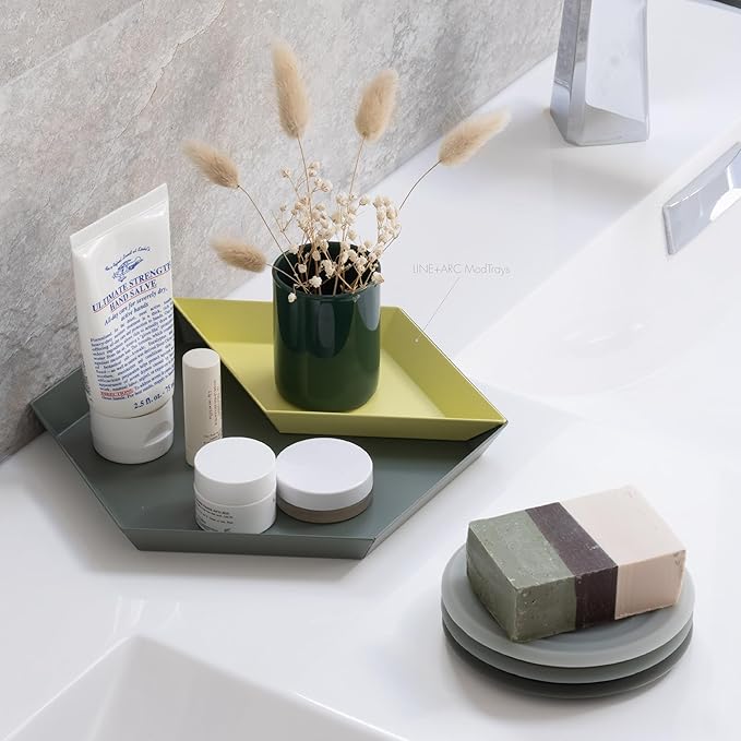 LINE+ARC Extra Thick Silicone Coasters (As Seen in NYTimes WireCutter) Waterproof Anti-Stain Heat-Safe Dishwasher-Safe Degrē Coasters XL (Set of 6 Sandstone) Outdoor Rubber Mid-Century Modern