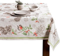 Maison d' Hermine Table Cloth Rectangle Table 100% Cotton 70 x 108 Inches Fall Tablecloth Reusable Everyday Use for Thanksgiving Christmas Decorations Dining Farmhouse Party (Christmas Dew)