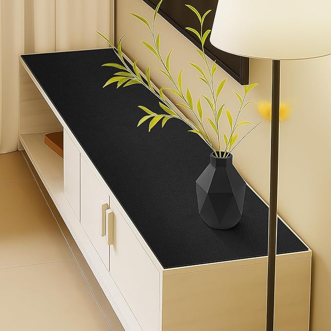 Warmstar Leather Table Cover 40 x 66 Inch, 1.8MM Thick PVC Table Protector Waterproof, Desk Cover Protector Non-Slip Desk Pad for Kitchen, Dresser, Gaming Desk,Dining Room Table