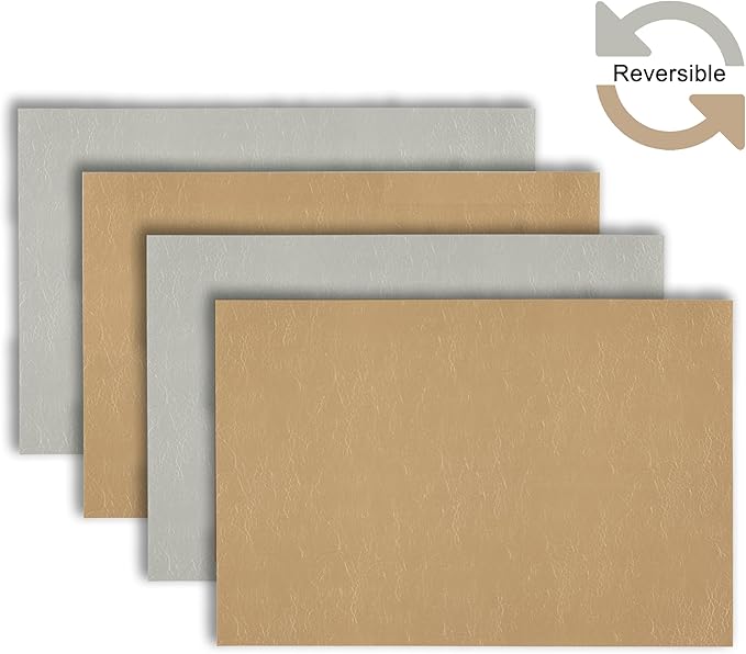 Placemats Set of 4 12" x 18" Heat-Resistant Table Mats for Dining Table Set for 4 Kitchen & Dining Room Decor Farmhouse, Boho, & Modern Style Easy to Clean, Durable & Stylish Table Decor