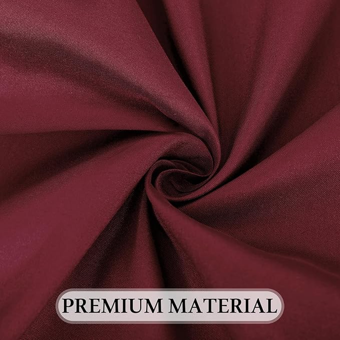 8 Pack Burgundy Tablecloth 60 x 102 Inch Rectangular Valentine’s Day Table Cloth for 6 Foot Rectangle Tables, Wrinkle Resistant Washable Fabric Table Covers for Wedding Party Banquet Buffet