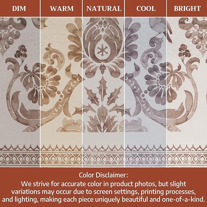 Maison d' Hermine Table Cloth Rectangle Table 100% Cotton 60 x 90 Inches Fall Tablecloth Reusable Everyday Use for Thanksgiving Christmas Decorations Dining Farmhouse Party (Allure)