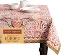 Maison d' Hermine Table Cloth Rectangle Table 100% Cotton 54 x 72 Inches Fall Tablecloth Reusable Everyday Use for Thanksgiving Christmas Decorations Dining Farmhouse Party (Damask)