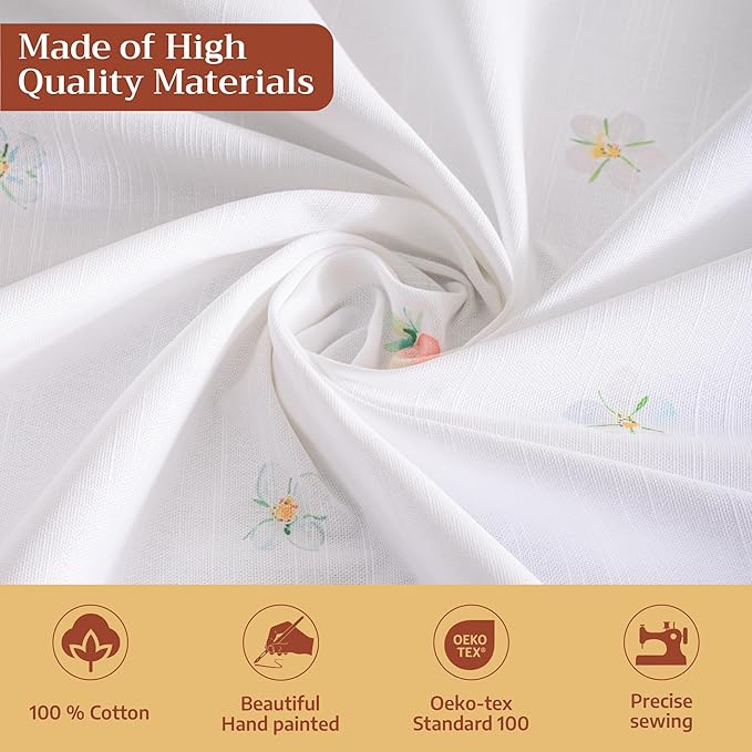 Maison d' Hermine Table Cloth Rectangle Table 100% Cotton 70 x 140 Inches Tablecloth Reusable Decorative for Dining Room Farmhouse Home Valentines Day Decorations Spring Summer - Bunny Party