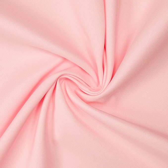 Gee Di Moda Round Tablecloth - 70 Inch Pink Round Table Cloth for 24 to 48 Inch Round Tables - Heavy Duty Washable Fabric - for Buffet Table, Holiday Party, Dinner, Wedding & Baby Shower