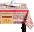 Maison d' Hermine Table Cloth Rectangle Table 100% Cotton 70 x 90 Inches Fall Tablecloth Reusable Everyday Use for Thanksgiving Christmas Decorations Dining Farmhouse Party (Ispahan)