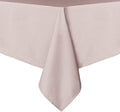 sancua Rectangle Tablecloth - 54 x 108 Inch - Stain and Wrinkle Resistant Washable Polyester Table Cloth, Decorative Fabric Table Cover for Dining Tables, Buffet Parties and Camping, Blush