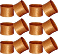 Round Hammered Napkin Rings Set of 12, Napkin Rings Bulk, Serviette Adornment for Table Settings, Modern Napkin Holder for Dinner Table Decor, Weddings, Christmas, Holiday, Banquets, Party, Easter