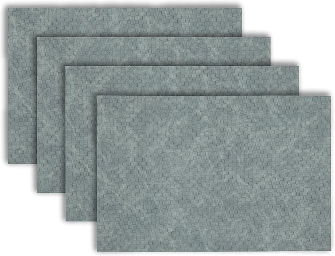 Placemats Set of 4 12" x 18" Heat-Resistant Table Mats for Dining Table Set for 4 Kitchen & Dining Room Decor Farmhouse, Boho, & Modern Style Easy to Clean, Durable & Stylish Table Decor