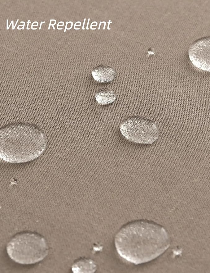 Linen Dining Table Placemats Set of 6 Indoor Brown Plate Placement Mats Farmhouse Cloth Place Mats Water Repellent Heat Resistant 12x18 Inch