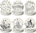 60 Pcs 7 Inch Western Cowgirl Cowboy Baby Shower Paper Plates Wild West Rodeo Decorations Tableware Dessert Dinner Plates for Rodeo Bachelorette and Birthday Party Supplies