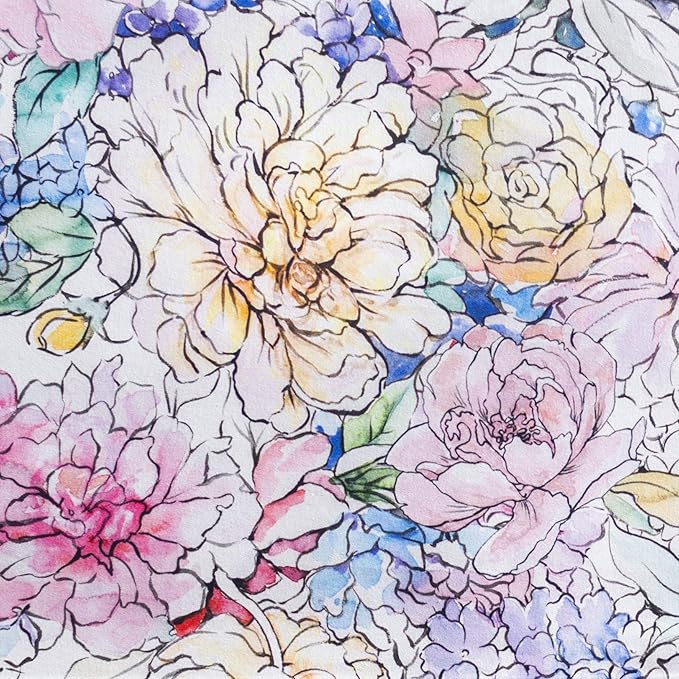 Maison d' Hermine Table Cloth Rectangle Table 100% Cotton 70 x 120 Inches Tablecloth Reusable Decorative for Dining Room Farmhouse Home Valentines Day Decorations Spring Summer - Floral Love