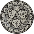 Ceramic Plates Moroccan Handmade Appetizer Tapas Serving Decorative 8 inches Round