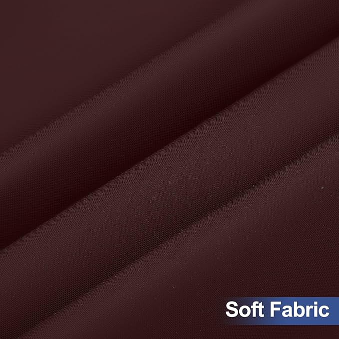 homing 2 Pack Rectangle Table Cloth, Elastic Fitted Fabric Tablecloth Fits for 6 Foot Folding Tables, Washable Table Cover for Picnic, Camping, Indoor & Outdoor (Coffee, 30" x 72")