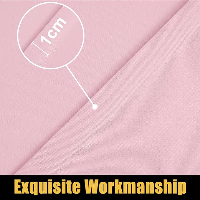 Smiry Rectangle Picnic Table Cloth, Waterproof Elastic Fitted Tablecloths for 5 Foot Tables, Washable Polyester Table Cover for Camping, Valentine's Day and Outdoor (Pink, 30"x60")