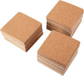 110 Pack Self Adhesive Cork Squares and Round DIY Adhesive Cork Board for Coasters and DIY Crafts