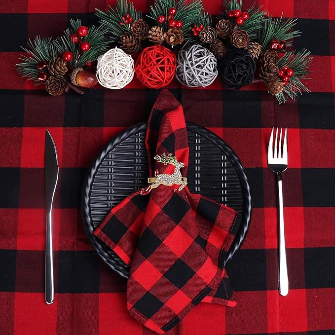 Napkin Rings Set of 8 Silver Set of 8 Napkin Rings Christmas, Holidays, Thanksgiving (Deer-2)