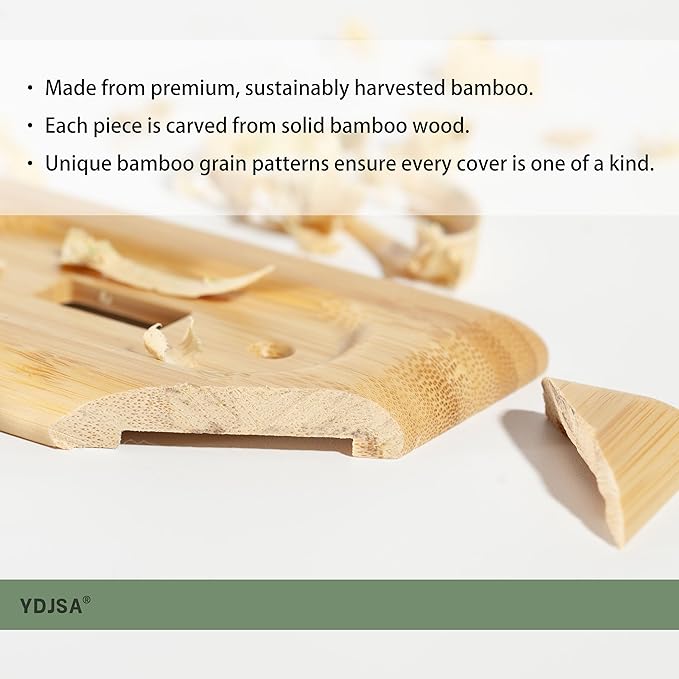 Decorative Light Switch Covers Bamboo Wood Switch Plate Covers Single Toggle Stylish Wood Switch Plate Covers
