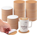 500 PCS 3.74 Inch Round Self-Adhesive Cork for Coasters, Cork Coaster Backing Pad for Home Tabletop Decoration