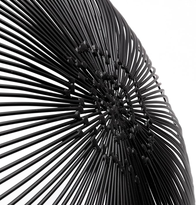 Serax Home Decor Fruit Bowl | Metal sculptures interior accessories by Antonino Sciortino | Oval Iron Kitchen Basket | Modern House Decor or Kitchen Storage for Counter and Table (low, black)