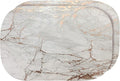 Dainty Home Rose Gold Marble Oval Cork Placemats - Heat Resistant, Non-Slip, Easy Clean for Elegant Dining - 12"x18" Set of 2 - Perfect for Stylish, Modern Homes