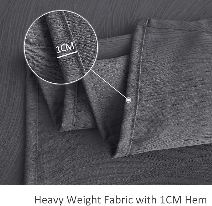 maxmill Jacquard Tablecloth Swirl Design Water Resistance Antiwrinkle Heavy Weight Soft Table Cloth for Buffet Banquet Parties Event Holiday Dinner Rectangle 60 x 84 Inch Charcoal