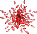 Christmas Napkin Rings Set of 12 for Dining Table Decoration Parties Everyday Metal Napkin Holder Leaf Red (Pack of 12)