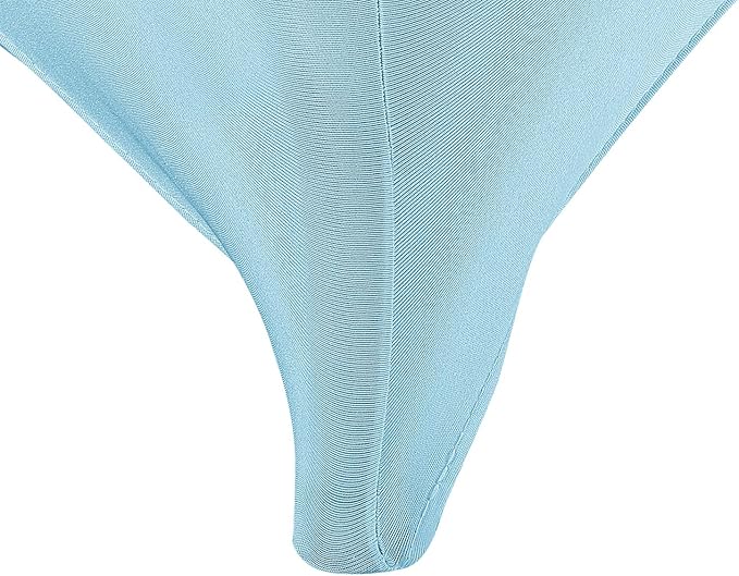 LZY Spandex Fitted Stretch Table Cover for 6 ft or 4ft or 8ft Folding Table, Rectangular Cocktail Tablecloth, Perfect for Party or Banquet