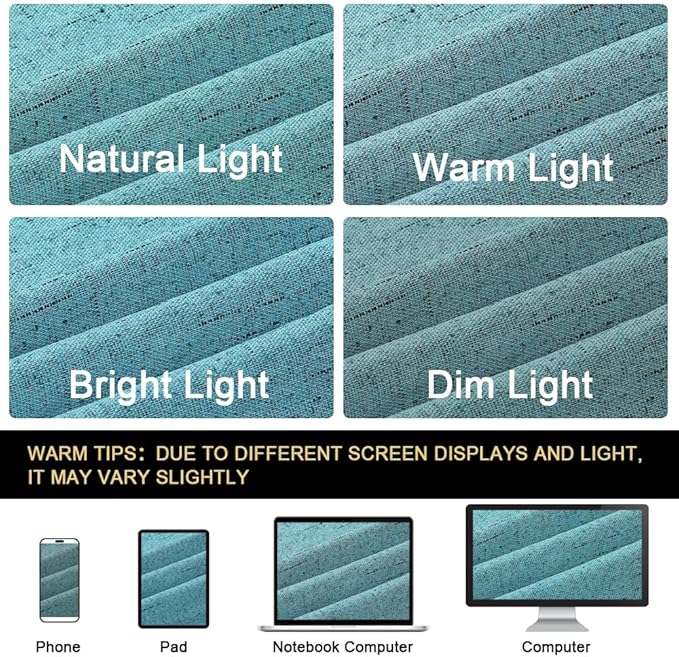 PrinceDeco 100% Blackout Curtains 64 inch Long 2 Panels Full Blackout Curtains for Classroom Thermal Insulated Curtains 64" Long Noise Reducing Window Treatment Drapes for Gym Room,Teal Blue
