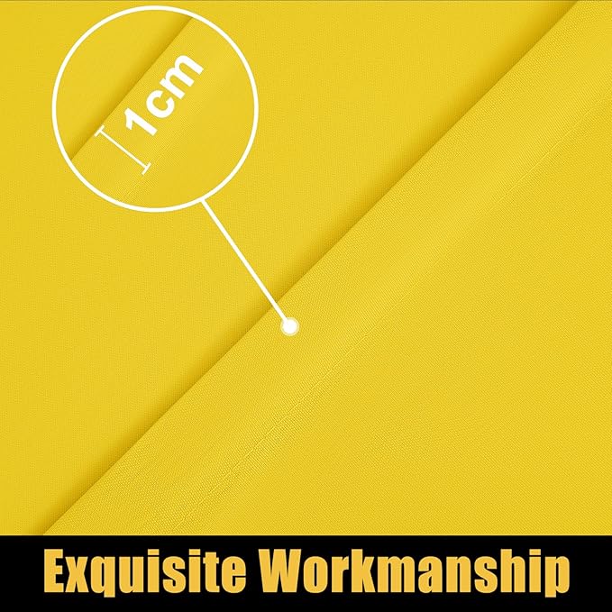 Smiry Rectangle Picnic Table Cloth, Waterproof Elastic Fitted Tablecloths for 4 Foot Tables, Washable Polyester Table Cover for Camping, Indoor and Outdoor (Yellow, 24"x48")