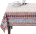 Maison d' Hermine Table Cloth Rectangle Table 100% Cotton 60 x 120 Inches Fall Tablecloth Reusable Everyday Use for Thanksgiving Christmas Decorations Dining Farmhouse Party (Fair Isle)
