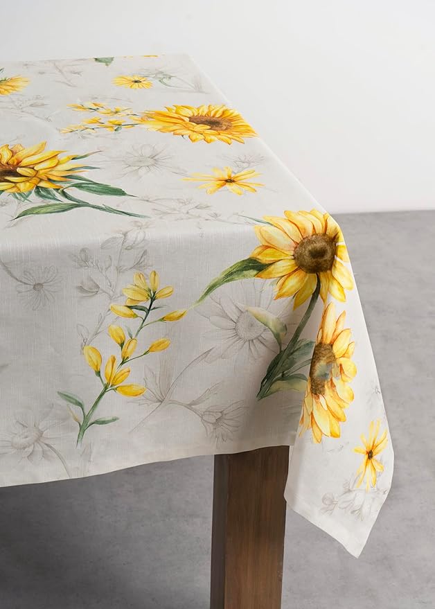 Maison d' Hermine Table Cloth Square Table 100% Cotton 54 x 54 Inches Tablecloth Reusable Decorative for Dining Room Farmhouse Home Valentines Day Decorations Spring Summer - Candice
