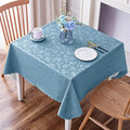 Smiry Square Table Cloth, Waterproof Heavy Duty Vinyl Tablecloths, Wipeable Washable Table Cover for Kitchen and Dining Room (Stone Blue, 60" X 60")