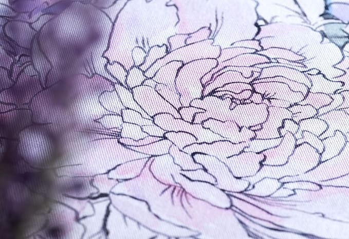 Maison d' Hermine Table Cloth Round Table 100% Cotton 63 Round Inches Tablecloth Reusable Decorative for Dining Room Farmhouse Home Valentines Day Decorations Spring Summer - Floral Love