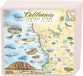 California Central Coast Ceramic Coaster with Cork Base - Set of 4