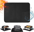 25 x 19.5in Heat Resistant Grill Mats for Outdoor Grill to Protect Your Prep Table and Outdoor Grill Table - Fire Proof & Water Proof & Oil Proof BBQ Mat - Black (0.6mm)