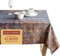 Maison d' Hermine Table Cloth Rectangle Table 100% Cotton 60 x 108 Inches Fall Tablecloth Reusable Everyday Use for Thanksgiving Christmas Decorations Dining Farmhouse Party (Imperfection)