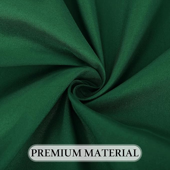 8 Pack Hunter Green Table Cloth 60 x 102 Inch Rectangular Dark Green Tablecloth for 6 Foot Rectangle Tables, Wrinkle Resistant Washable Rectangle Fabric Table Covers for Wedding Party Banquet Buffet