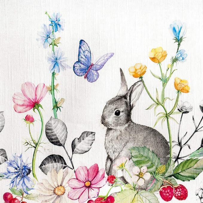 Maison d' Hermine Table Cloth Rectangle Table 100% Cotton 70 x 90 Inches Tablecloth Reusable Decorative for Dining Room Farmhouse Home Valentines Day Decorations Spring Summer - Printemps