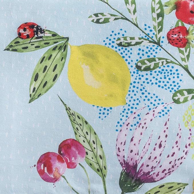 Maison d' Hermine Table Cloth Rectangle Table 100% Cotton 70 x 90 Inches Tablecloth Reusable Decorative for Dining Room Farmhouse Home Valentines Day Decorations Spring Summer - Jardin D'Ete - Mint