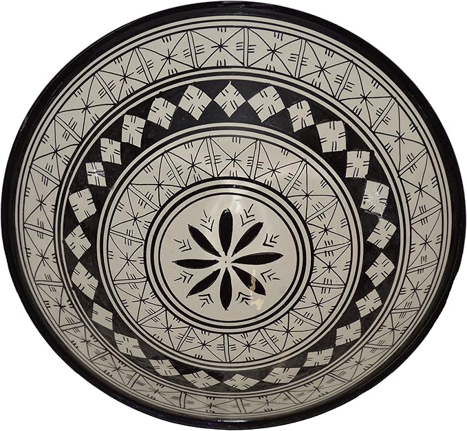 Ceramic Bowls Moroccan Handmade Serving Bowl (Medium 10 inches)