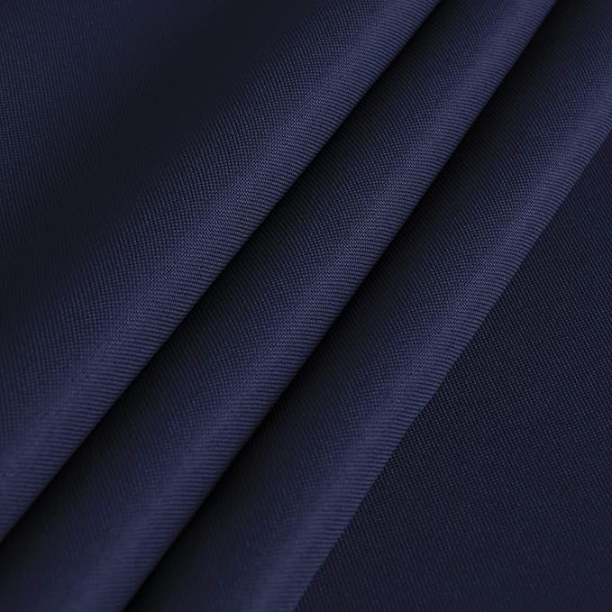 sancua Rectangle Tablecloth - 54 x 108 Inch - Stain and Wrinkle Resistant Washable Polyester Table Cloth, Decorative Fabric Table Cover for Dining Tables, Buffet Parties and Camping, Navy