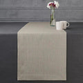 D'Moksha Homes Linen Natural Table Runner 108 Inches Long - 100% Pure Linen Dining Table Runner 14 x 108 Inch for Valentines, Spring, Easter - Machine Washable