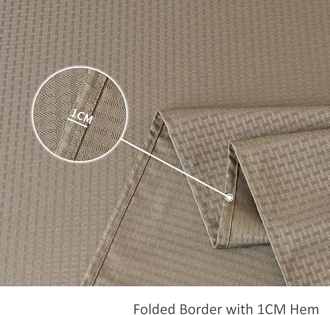 maxmill Weaved Texture Tablecloth Water Resistance Antiwrinkle Spillproof Soft Washable Table Cloth for Dining Room, Buffet Banquet Parties Holiday Dinner, Rectangular 60 x 108 Inch, Brown