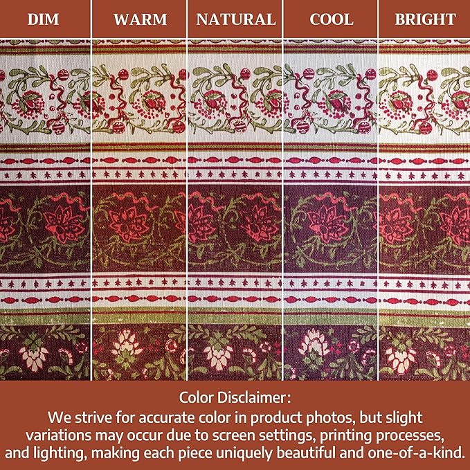 Maison d' Hermine Table Cloth Square Table 100% Cotton 60 x 60 Inches Fall Tablecloth Reusable Everyday Use for Thanksgiving Christmas Decorations Dining Farmhouse Party (Reveillon Au Jardin)