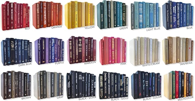 Real Books by Color® (Set of 5, Purple) Decorative Bookshelf Home Decor Shelf Styling Photo Prop
