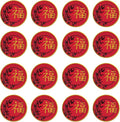 Beistle 16-Piece Asian Plates in Red/Yellow/Black, Chinese New Year Party Tableware, International Party Supplies, Countries of the World Party Accessories, 9"