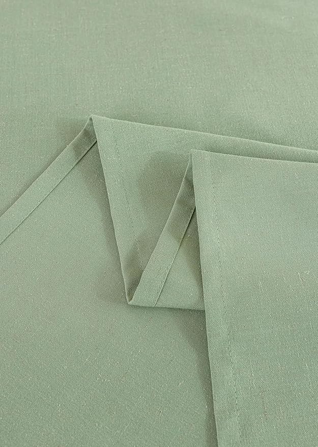 Sage Green Linen Table Cloths for 8 Foot Rectangle Tables Farmhouse Neutral Tablecloth Rectangular Kitchen Decoration Dining Table Cover Washable 60x120